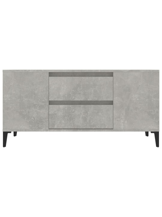 TV skříňka betonově šedá 102x44,5x50 cm kompozitní dřevo