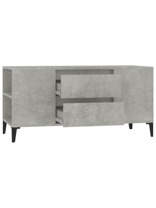 TV skříňka betonově šedá 102x44,5x50 cm kompozitní dřevo