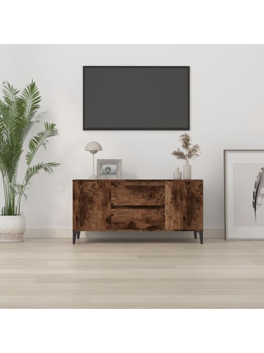 TV skříňka kouřový dub 102x44,5x50 cm kompozitní dřevo