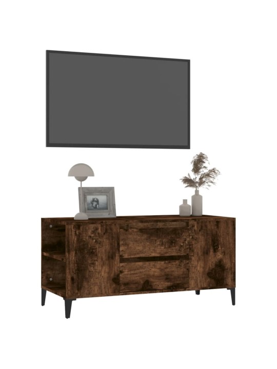 TV skříňka kouřový dub 102x44,5x50 cm kompozitní dřevo