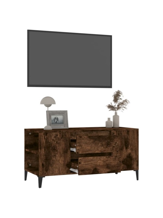 TV skříňka kouřový dub 102x44,5x50 cm kompozitní dřevo