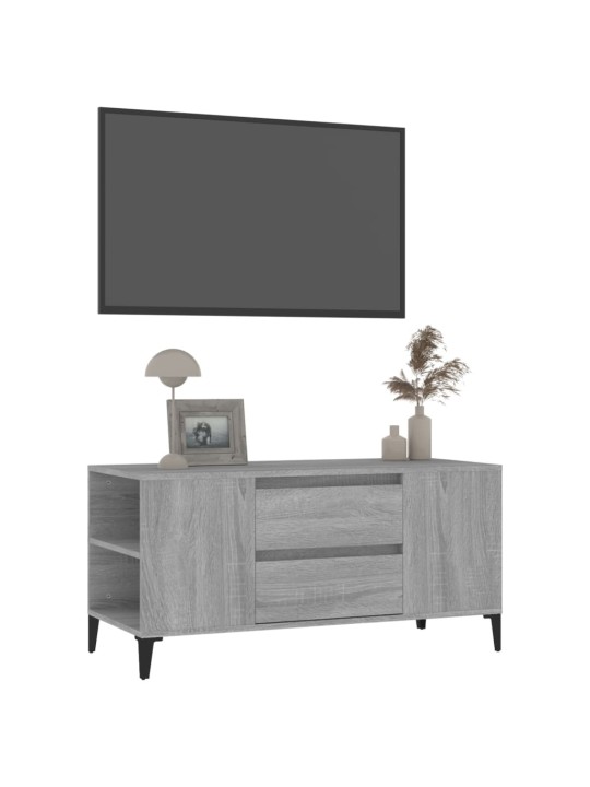 TV skříňka šedá sonoma 102x44,5x50 cm kompozitní dřevo