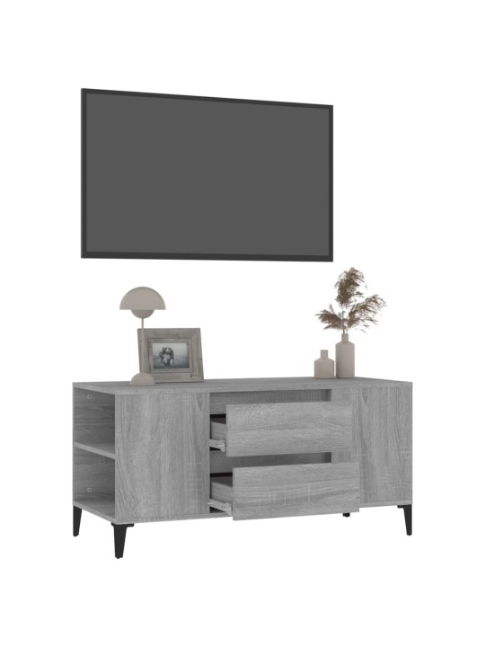 TV skříňka šedá sonoma 102x44,5x50 cm kompozitní dřevo