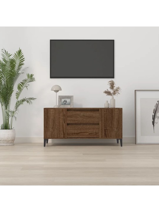 TV skříňka hnědý dub 102x44,5x50 cm kompozitní dřevo