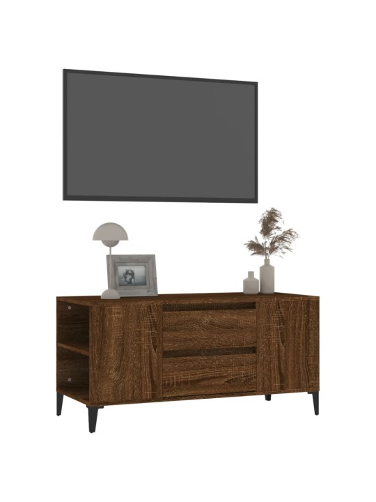 TV skříňka hnědý dub 102x44,5x50 cm kompozitní dřevo
