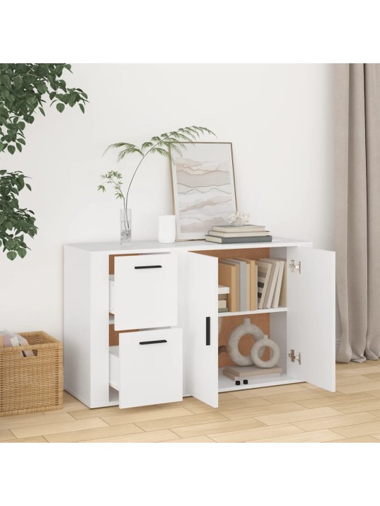 Příborník bílý 100x33x59,5 cm kompozitní dřevo