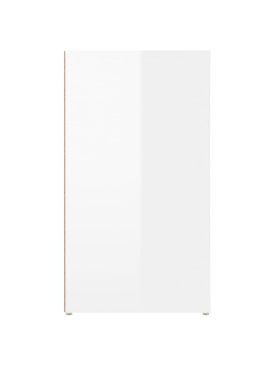 Příborník bílý s vysokým leskem 100x33x59,5 cm kompozitní dřevo