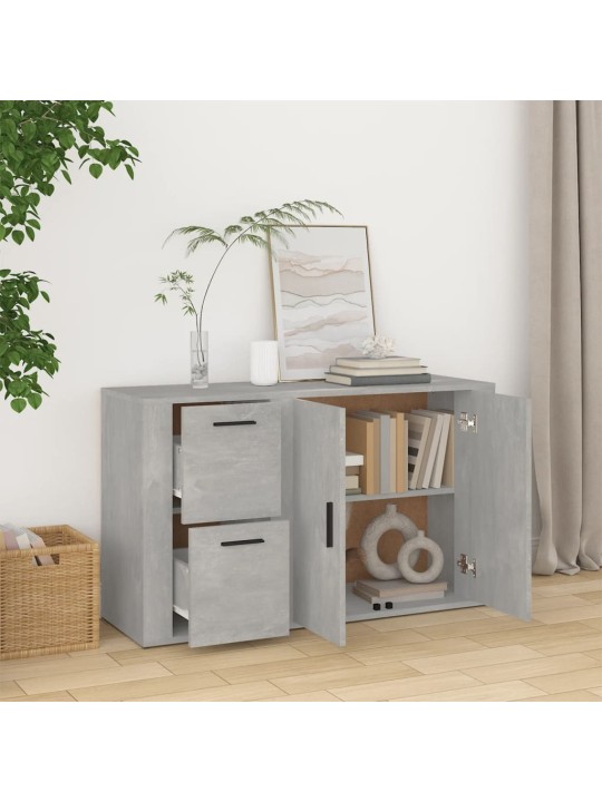 Příborník betonově šedý 100x33x59,5 cm kompozitní dřevo