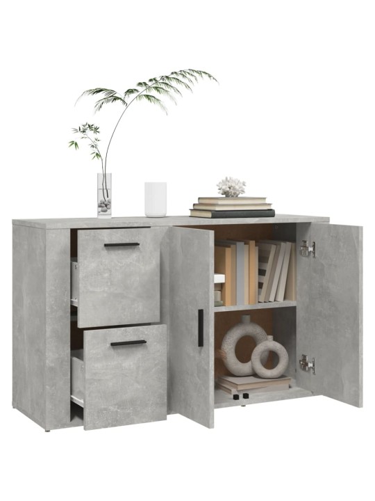 Příborník betonově šedý 100x33x59,5 cm kompozitní dřevo