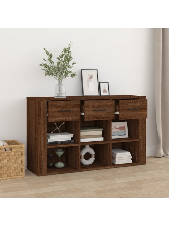 Příborník hnědý dub 100 x 30 x 59,5 cm kompozitní dřevo