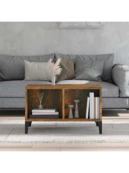 Konferenční stolek kouřový dub 60x50x36,5 cm kompozitní dřevo