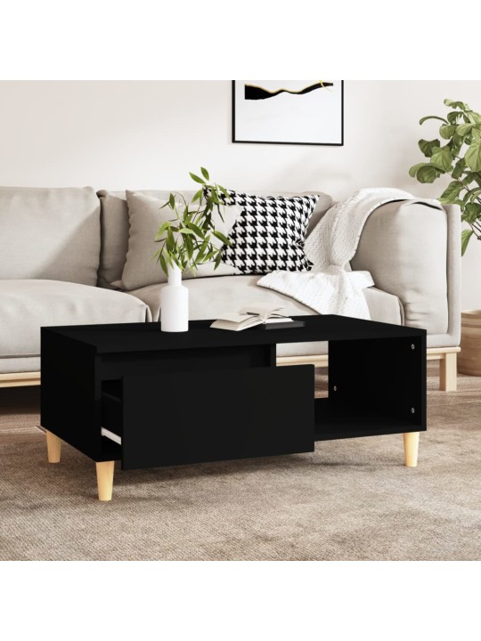 Konferenční stolek černý 90x50x36,5 cm kompozitní dřevo