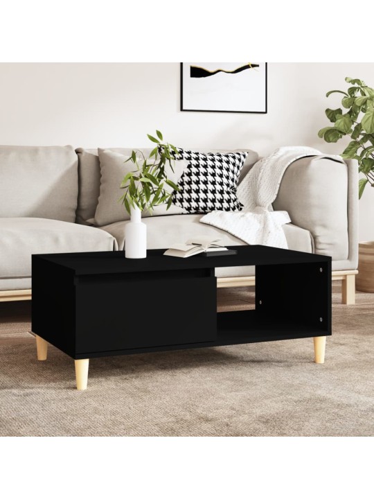 Konferenční stolek černý 90x50x36,5 cm kompozitní dřevo