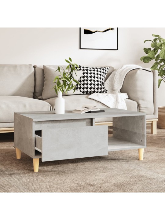 Konferenční stolek betonově šedý 90x50x36,5 cm kompozitní dřevo