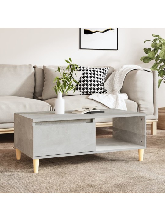Konferenční stolek betonově šedý 90x50x36,5 cm kompozitní dřevo