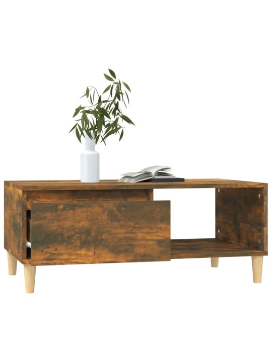 Konferenční stolek kouřový dub 90x50x36,5 cm kompozitní dřevo