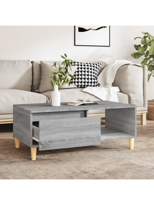 Konferenční stolek šedý sonoma 90x50x36,5 cm kompozitní dřevo