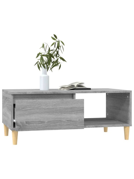 Konferenční stolek šedý sonoma 90x50x36,5 cm kompozitní dřevo