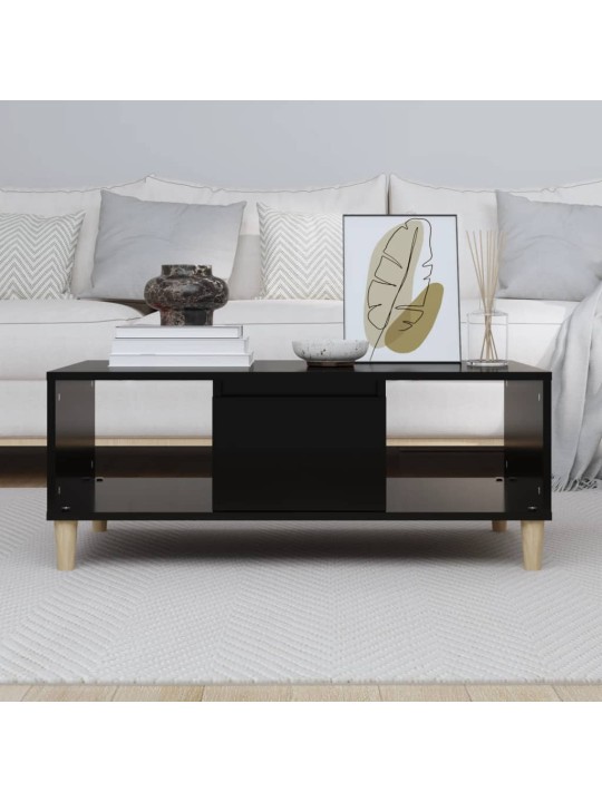 Konferenční stolek černý 90x50x36,5 cm kompozitní dřevo