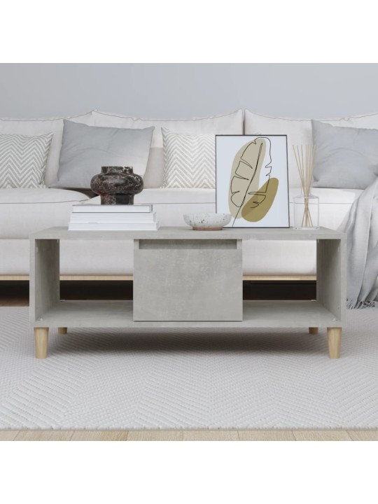 Konferenční stolek betonově šedý 90x50x36,5 cm kompozitní dřevo