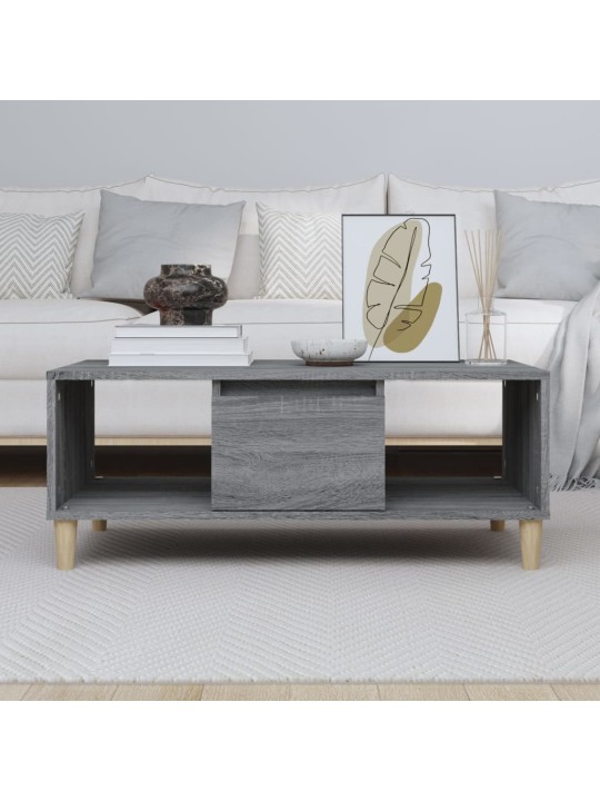 Konferenční stolek šedý sonoma 90x50x36,5 cm kompozitní dřevo