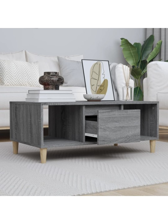 Konferenční stolek šedý sonoma 90x50x36,5 cm kompozitní dřevo