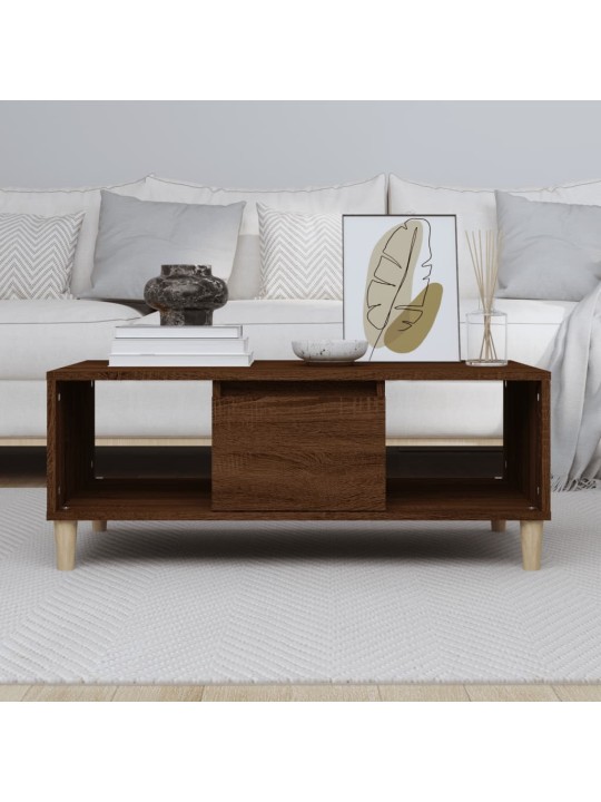 Konferenční stolek hnědý dub 90 x 50 x 36,5 cm kompozitní dřevo