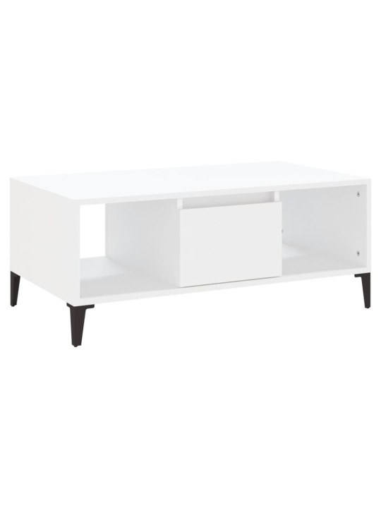 Konferenční stolek bílý 90 x 50 x 36,5 cm kompozitní dřevo