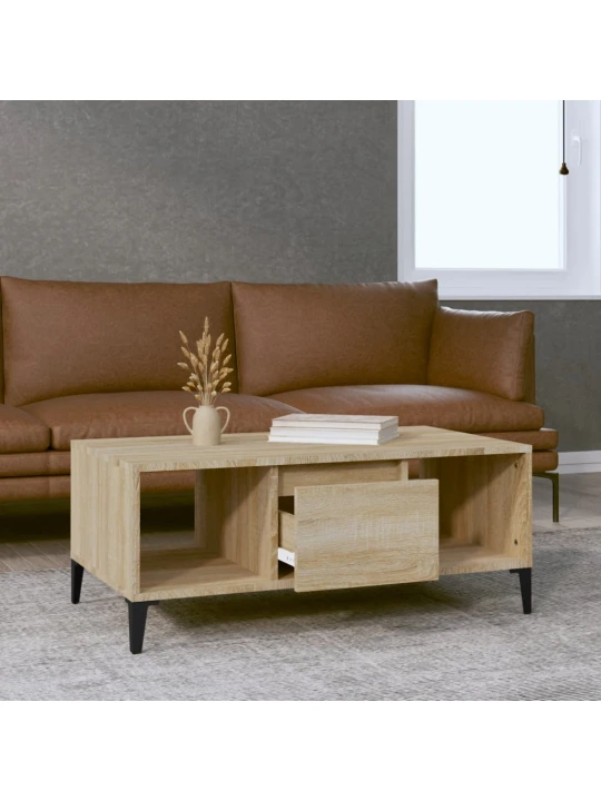 Konferenční stolek dub sonoma 90x50x36,5 cm kompozitní dřevo