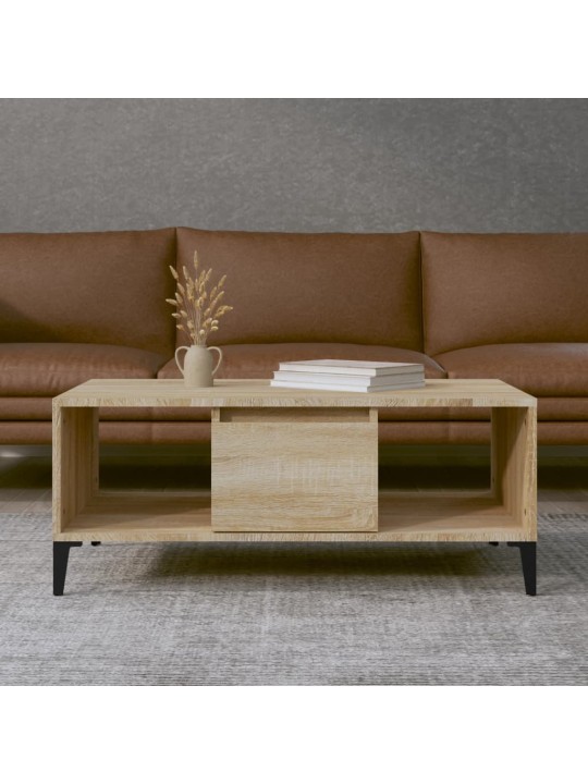 Konferenční stolek dub sonoma 90x50x36,5 cm kompozitní dřevo