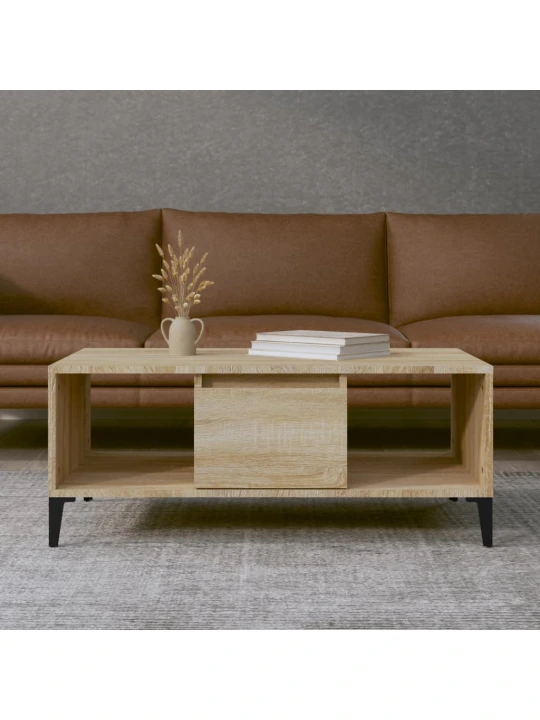 Konferenční stolek dub sonoma 90x50x36,5 cm kompozitní dřevo