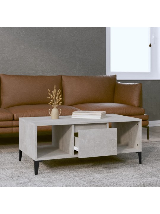 Konferenční stolek betonově šedý 90x50x36,5 cm kompozitní dřevo