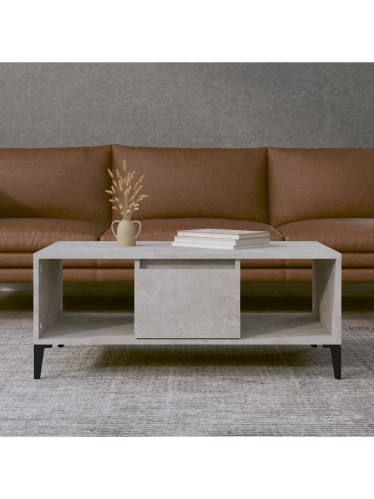 Konferenční stolek betonově šedý 90x50x36,5 cm kompozitní dřevo
