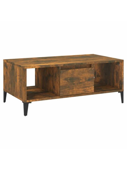 Konferenční stolek kouřový dub 90x50x36,5 cm kompozitní dřevo