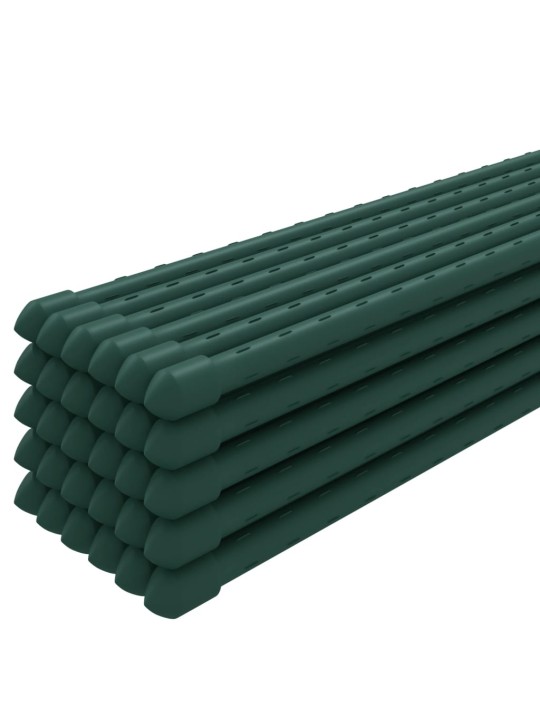 Tyčky k rostlinám 30 ks zelené 60 cm ocel
