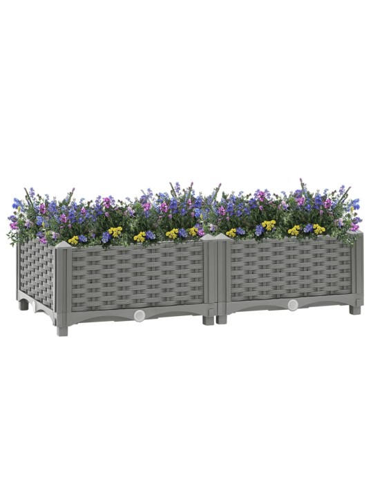 Vyvýšený záhon 80 x 40 x 23 cm polypropylen