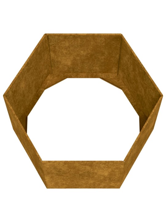 Truhlík rezavý 60 x 60 x 45 cm cortenová ocel