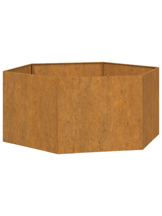 Truhlík rezavý 90 x 90 x 45 cm cortenová ocel