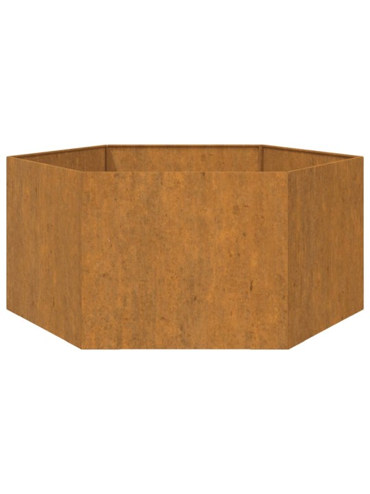 Truhlík rezavý 90 x 90 x 45 cm cortenová ocel