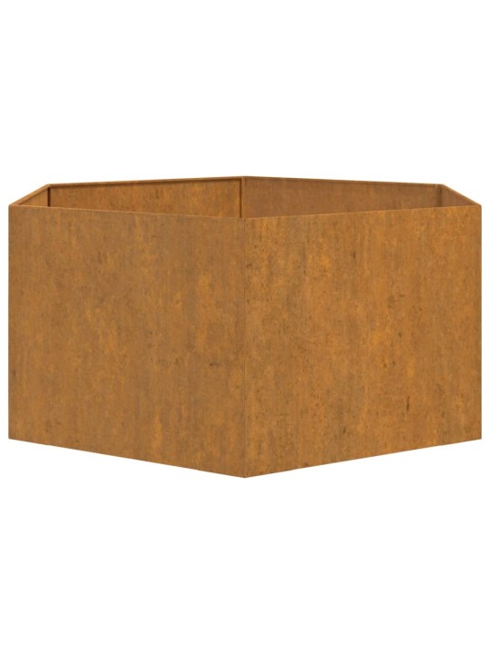 Truhlík rezavý 90 x 90 x 45 cm cortenová ocel