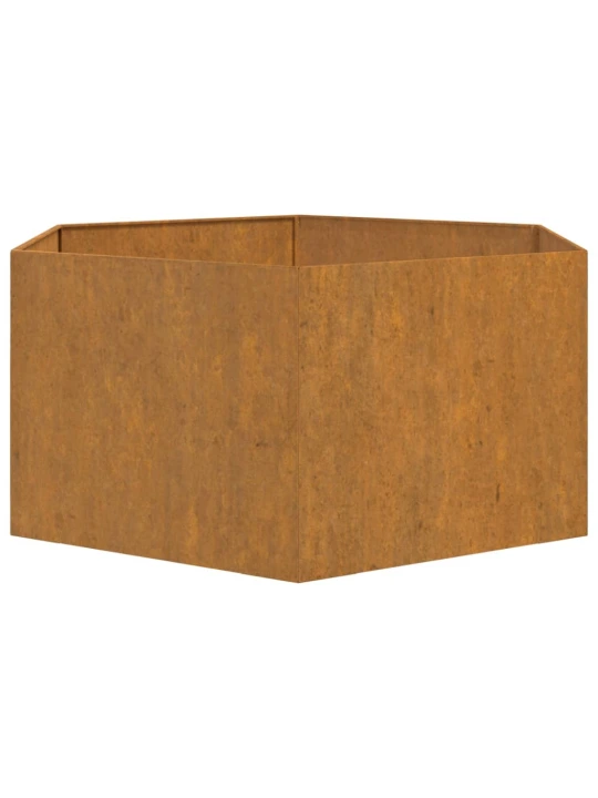 Truhlík rezavý 90 x 90 x 45 cm cortenová ocel