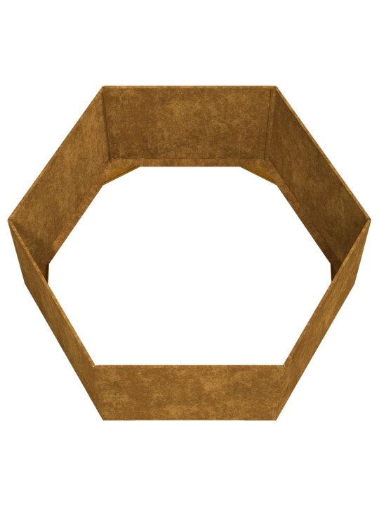 Truhlík rezavý 90 x 90 x 45 cm cortenová ocel
