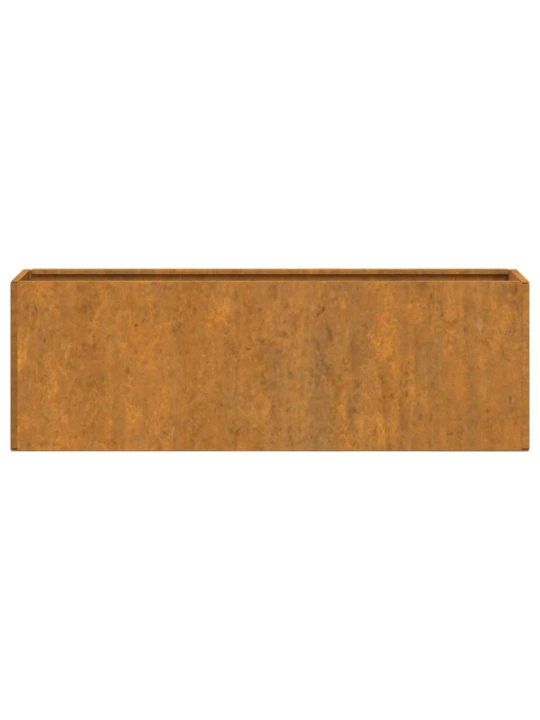Nástěnné květináče 2 ks rezavé cortenová ocel 53 x 10 x 17 cm