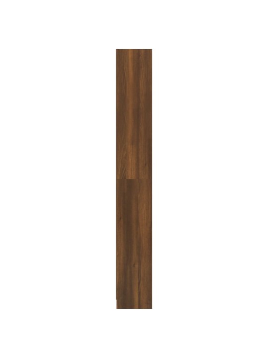 5patrová knihovna hnědý dub 40 x 24 x 175 cm kompozitní dřevo