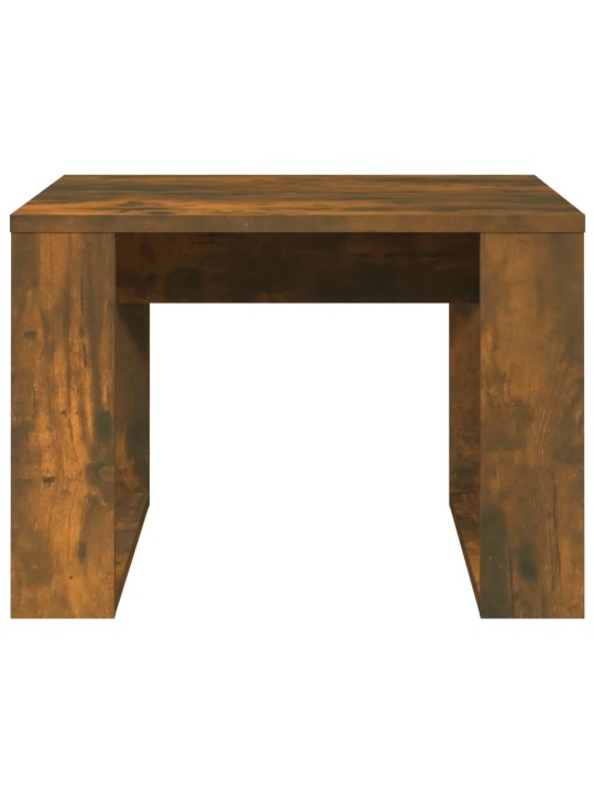 Odkládací stolek kouřový dub 50 x 50 x 35 cm kompozitní dřevo