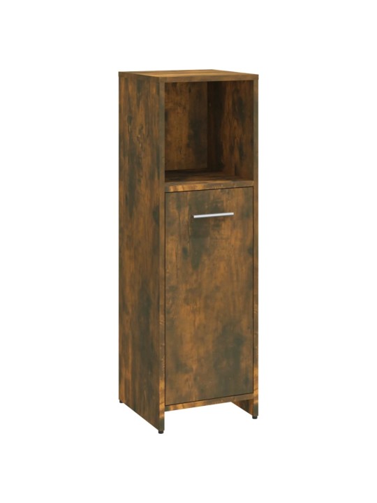 Koupelnová skříňka kouřový dub 30 x 30 x 95 cm kompozitní dřevo