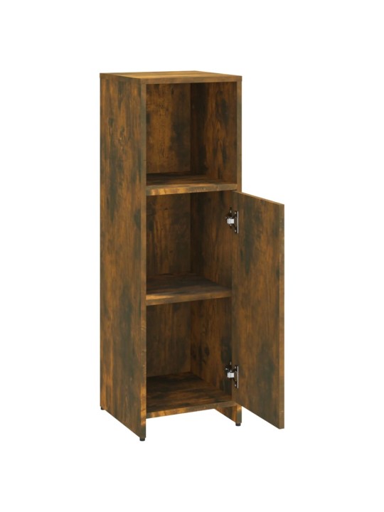 Koupelnová skříňka kouřový dub 30 x 30 x 95 cm kompozitní dřevo