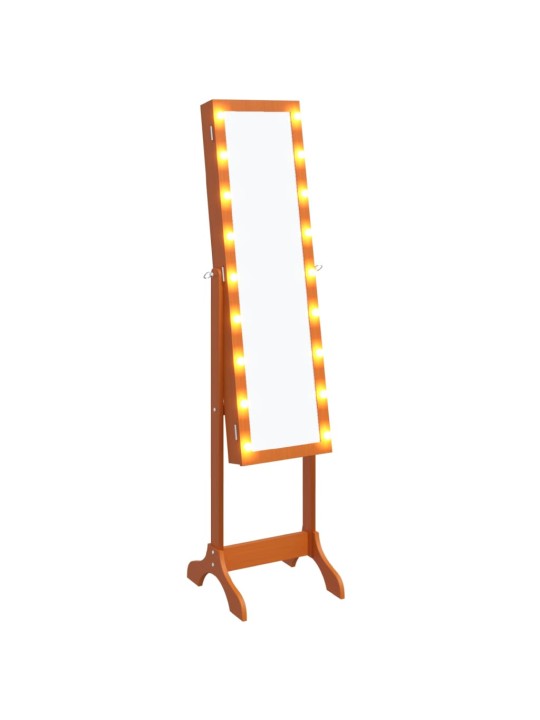 Volně stojící zrcadlo s LED 34 x 37 x 146 cm