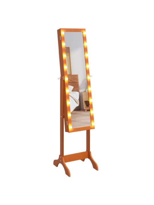 Volně stojící zrcadlo s LED 34 x 37 x 146 cm