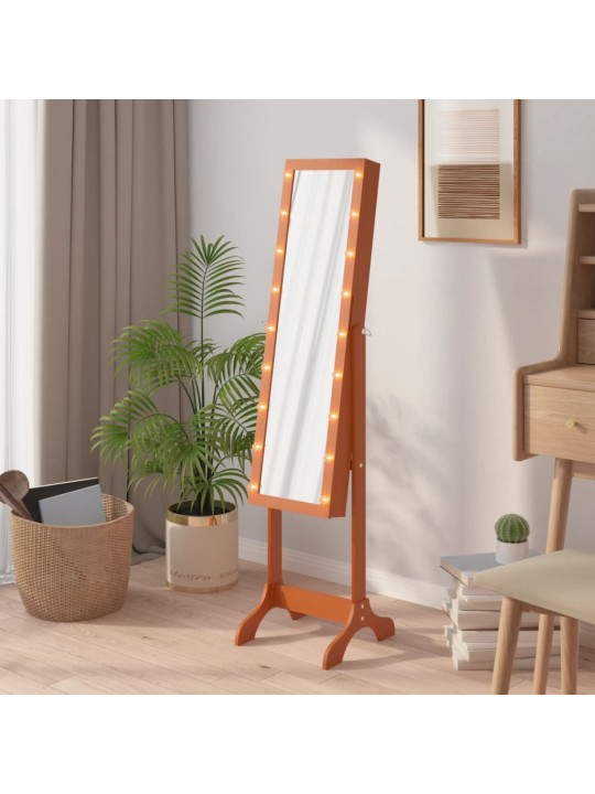 Volně stojící zrcadlo s LED 34 x 37 x 146 cm